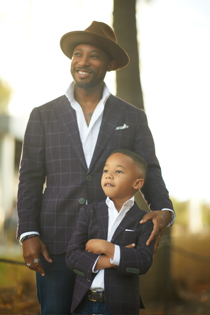 Garry Lowe and his son